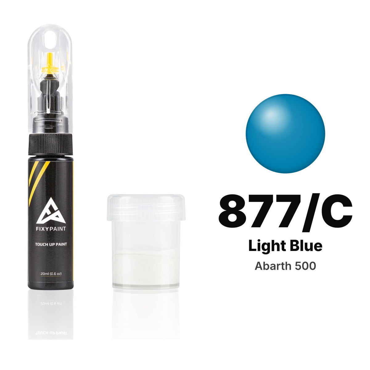 Touch-up paint for Abarth 500 877/C Light Blue, Standard kit