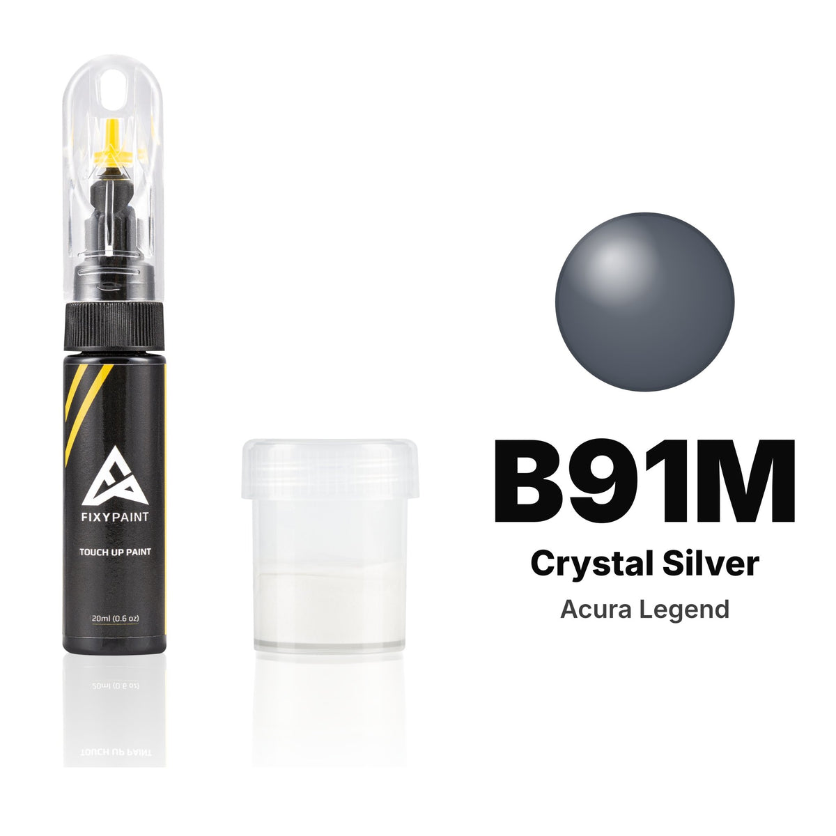 Touch-up paint for Acura Legend B91M Crystal Silver, Standard kit