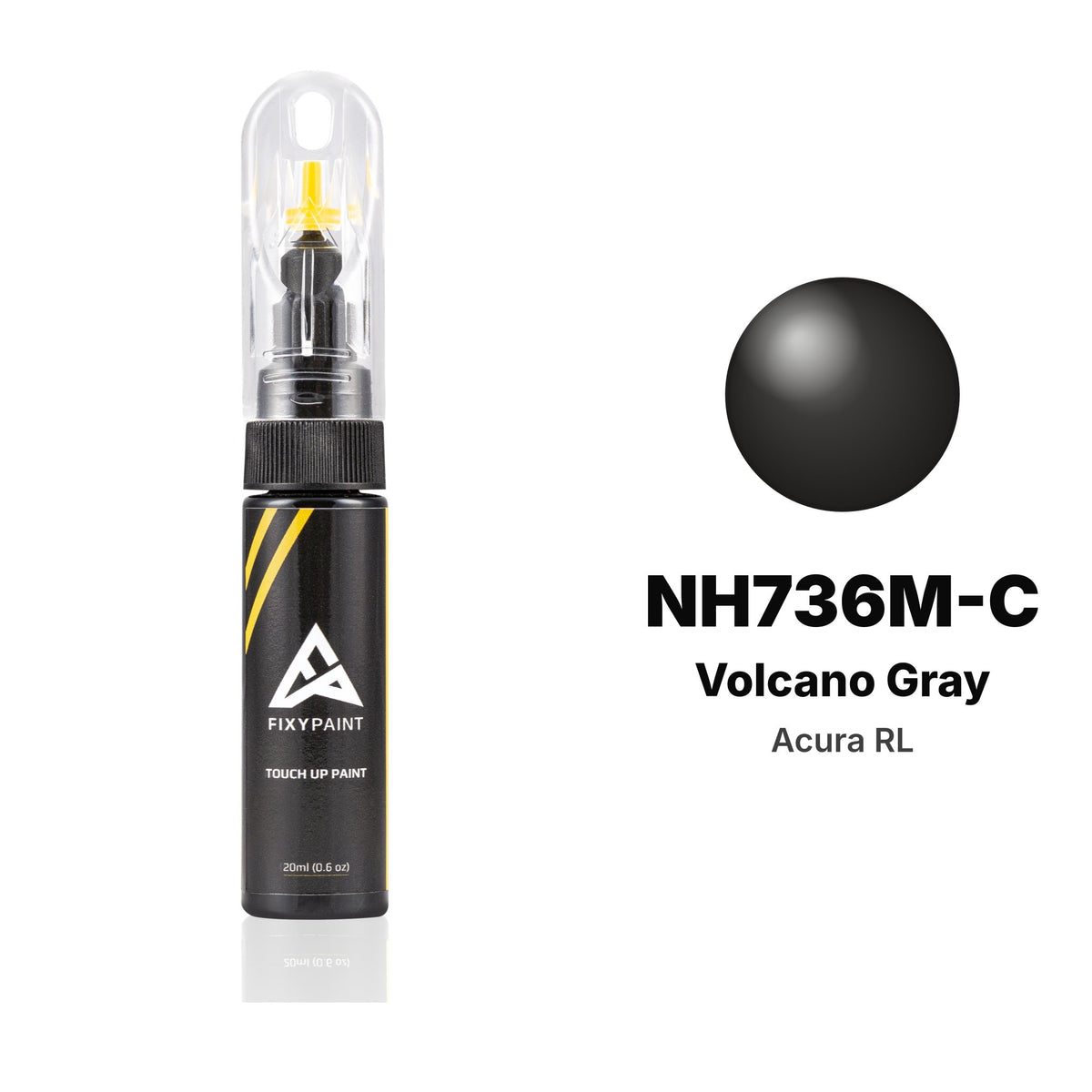 Touch-up paint for Acura RL NH736M-C Volcano Gray, Basic kit