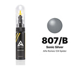 Touch-up paint for Alfa Romeo 124 Spider 807/B Sonic Silver, Basic kit