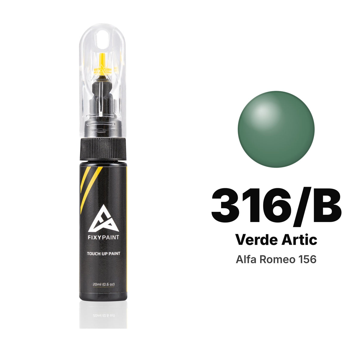Touch-up paint for Alfa Romeo 156 316/B Verde Artic, Basic kit