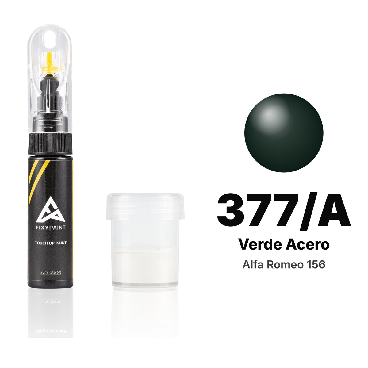 Touch-up paint for Alfa Romeo 156 377/A Verde Acero, Standard kit