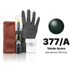 Touch-up paint for Alfa Romeo 156 S.W. 377/A Verde Acero, Complete kit