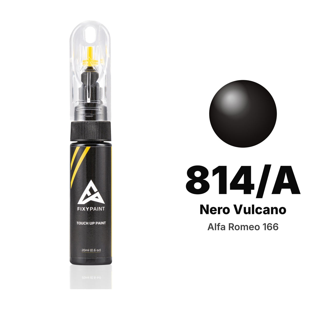 Touch-up paint for Alfa Romeo 166 814/A Nero Vulcano, Basic kit