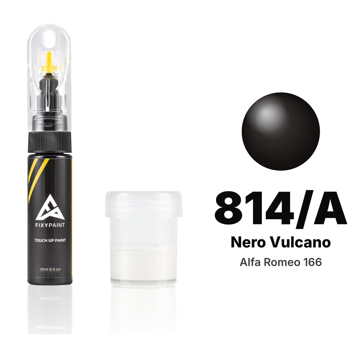 Touch-up paint for Alfa Romeo 166 814/A Nero Vulcano, Standard kit