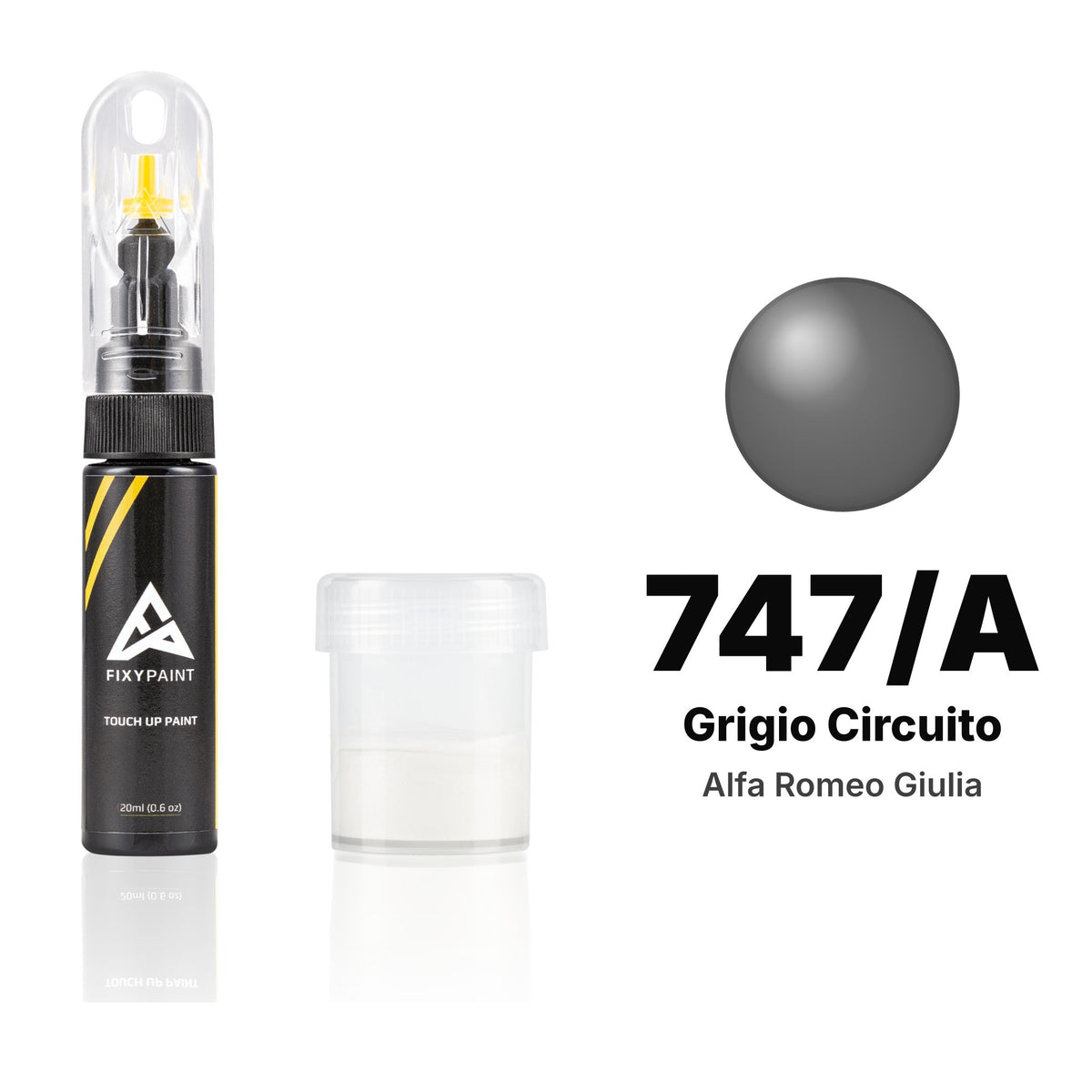Touch-up paint for Alfa Romeo Giulia 747/A Grigio Circuito, Standard kit