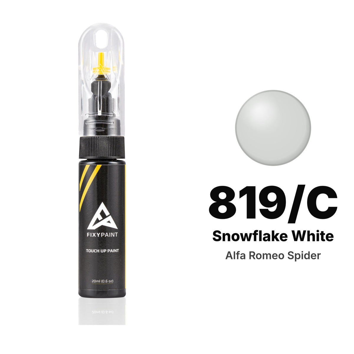 Touch-up paint for Alfa Romeo Spider 819/C Snowflake White, Basic kit