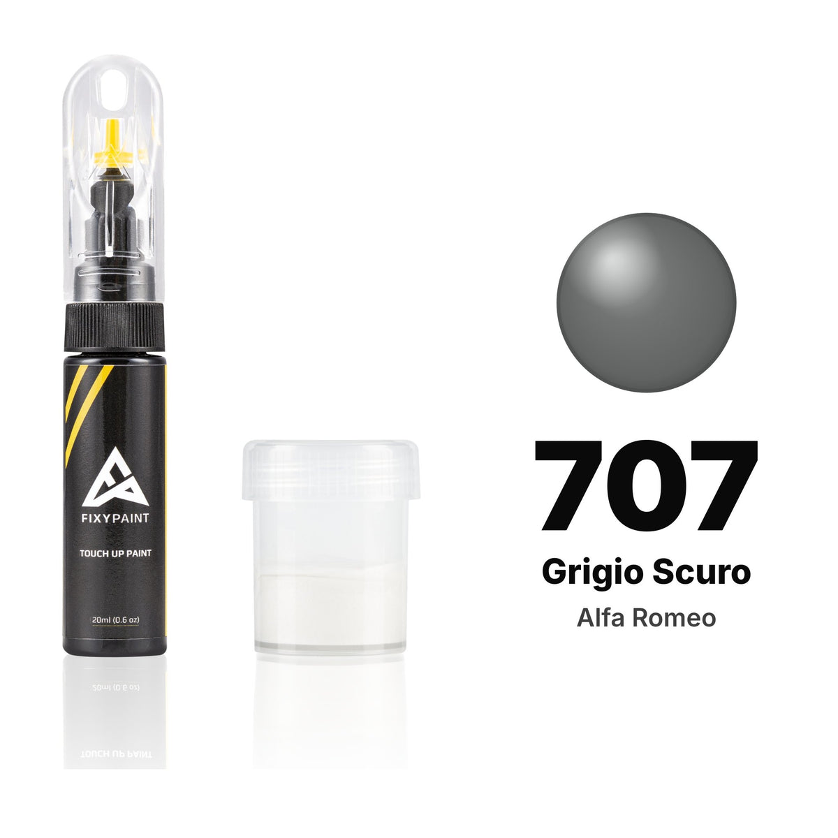 Vernice ritocco per Alfa Romeo – 707 Grigio Scuro (tutti i modelli, 1950–1990), kit Standard