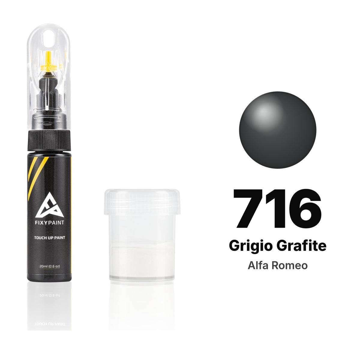 Peinture de retouche pour Alfa Romeo – 716 Grigio Grafite (tous modèles, 1965–1977), kit Standard