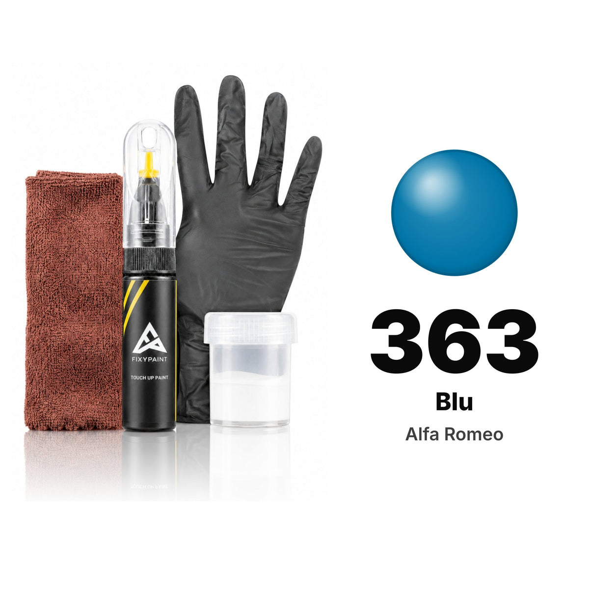 Lackstift für Alfa Romeo – 363 Blu (alle Modelle, ab 1981), Set Komplett