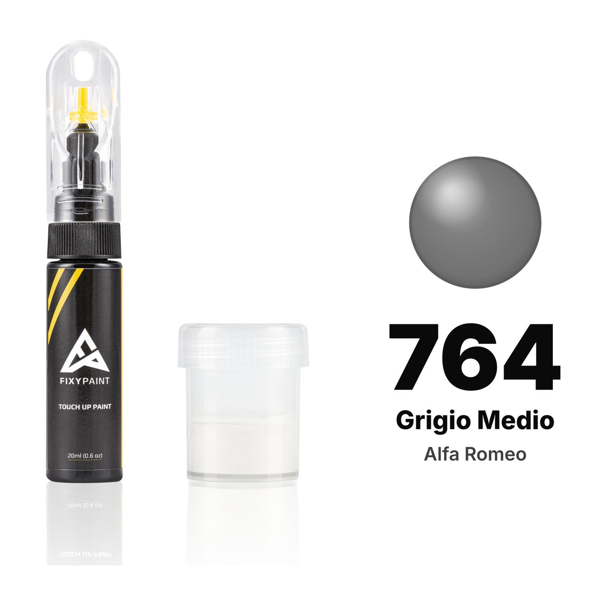 Vernice ritocco per Alfa Romeo – 764 Grigio Medio (tutti i modelli, 1982–1990), kit Standard