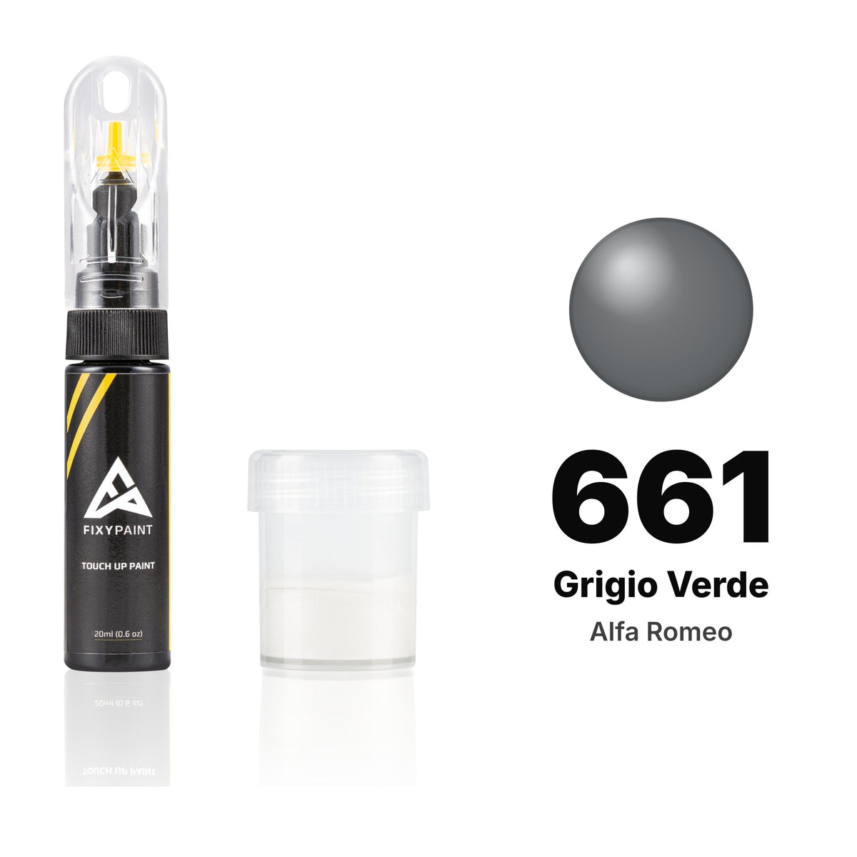 Pintura de retoque para Alfa Romeo – 661 Grigio Verde (todos los modelos, 1988–1993), kit Estándar