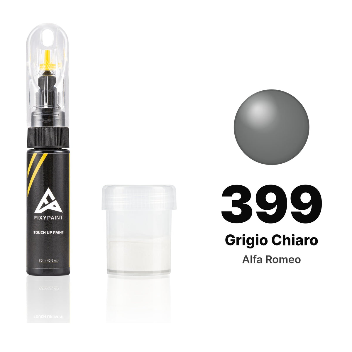Pintura de retoque para Alfa Romeo – 399 Grigio Chiaro (todos los modelos, 1991–1993), kit Estándar