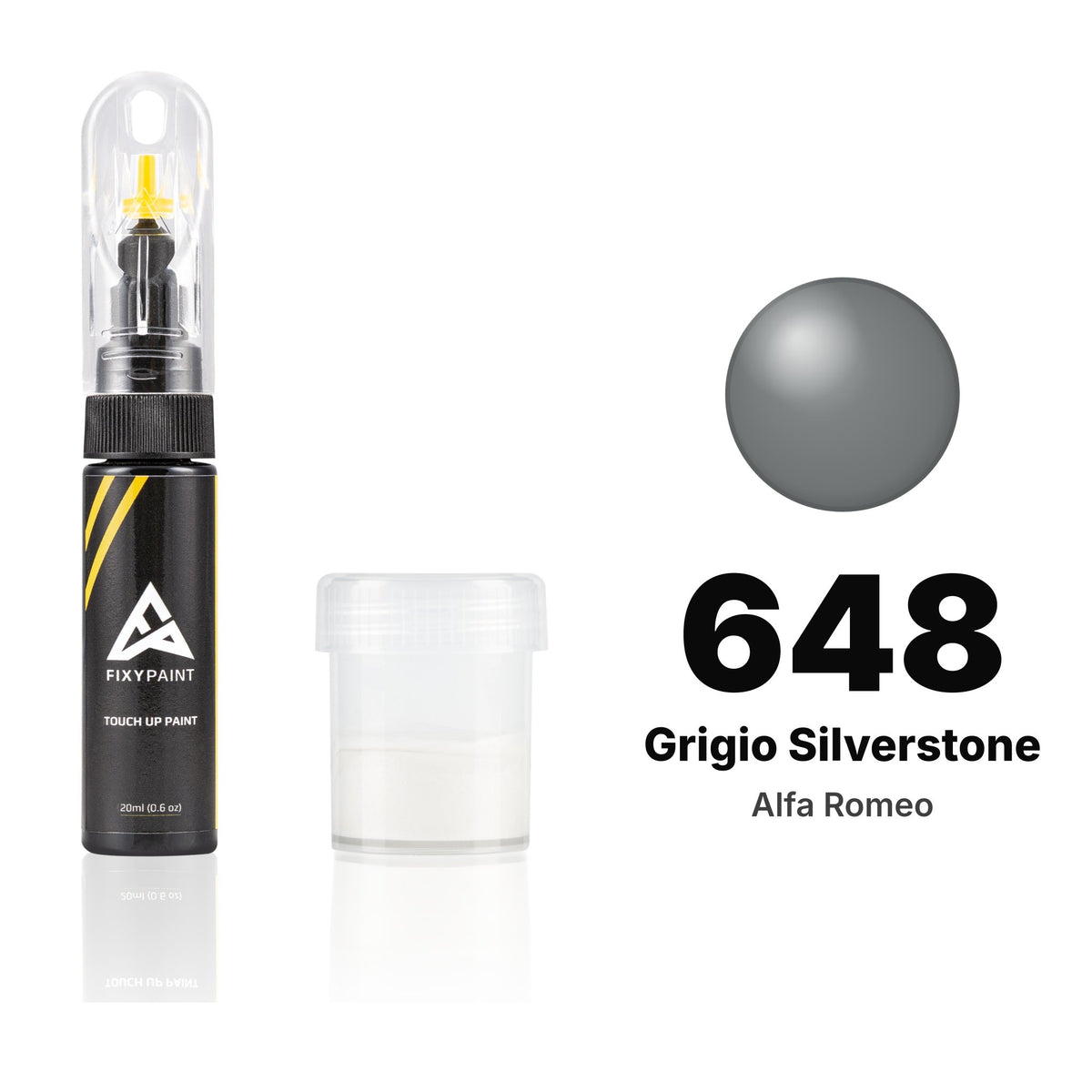 Touch-up paint for Alfa Romeo 648 Grigio Silverstone, Standard kit