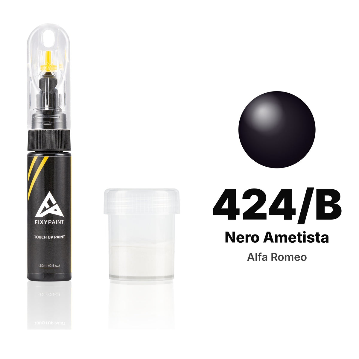 Touch-up paint for Alfa Romeo 424/B Nero Ametista, Standard kit