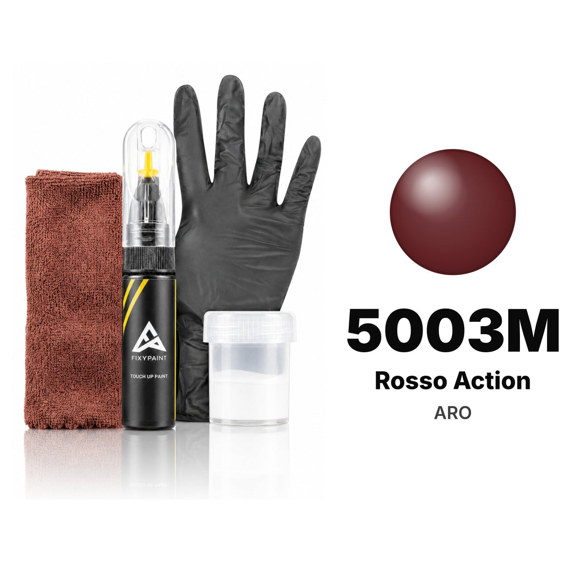 Touch-up paint for ARO 5003M Rosso Action, Complete kit