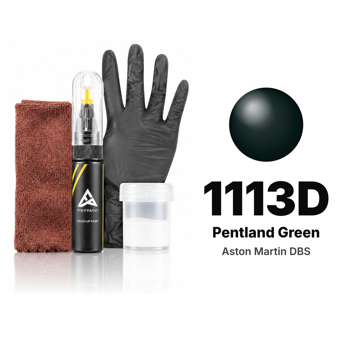 Pintura de retoque para Aston Martin DBS – 1113D Pentland Green (2019–2020), kit Completo