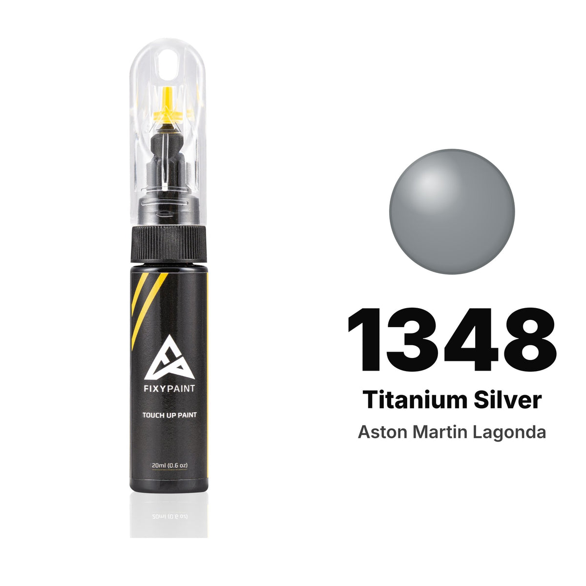 Touch-up paint for Aston Martin Lagonda 1348 Titanium Silver, Basic kit
