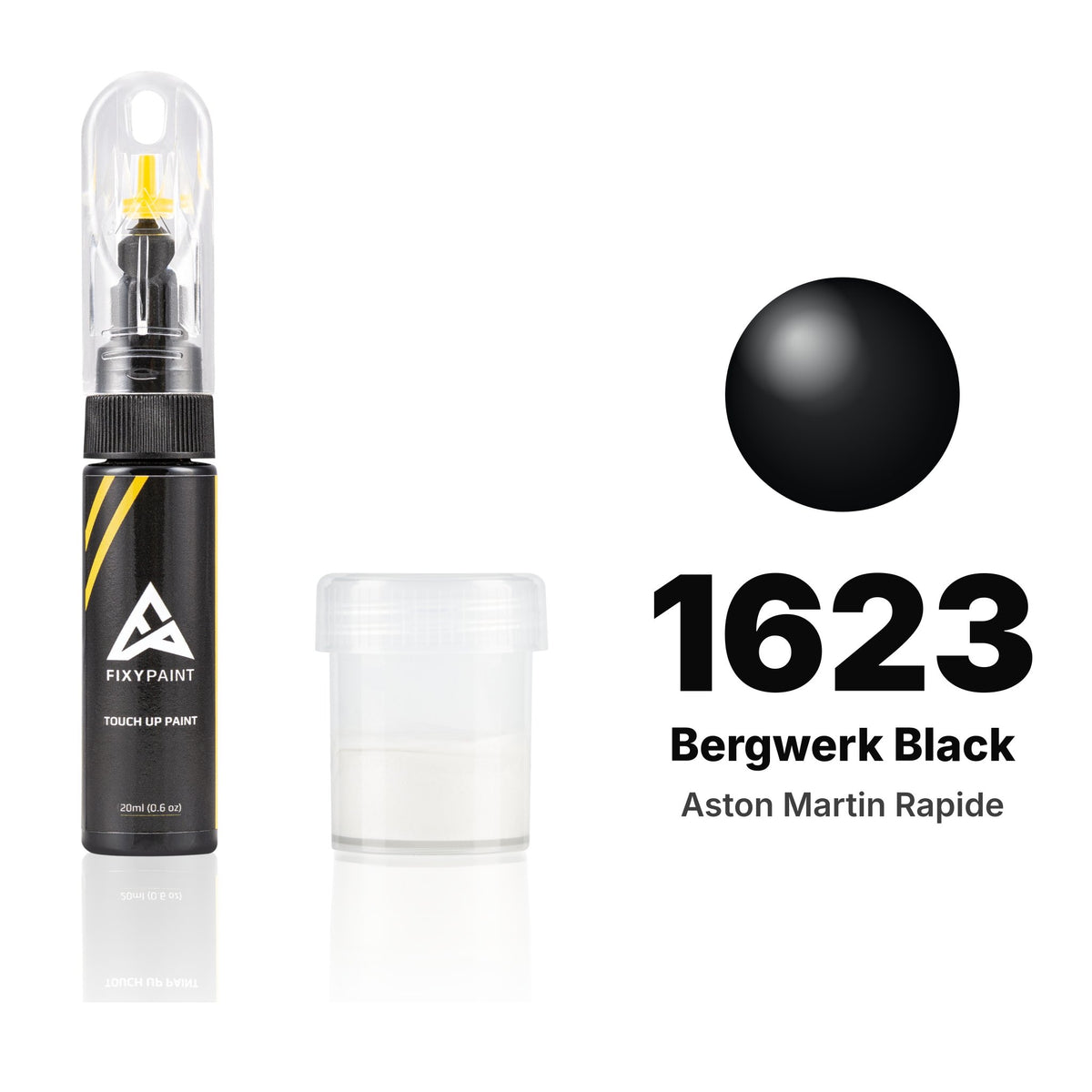 Touch-up paint for Aston Martin Rapide 1623 Bergwerk Black, Standard kit
