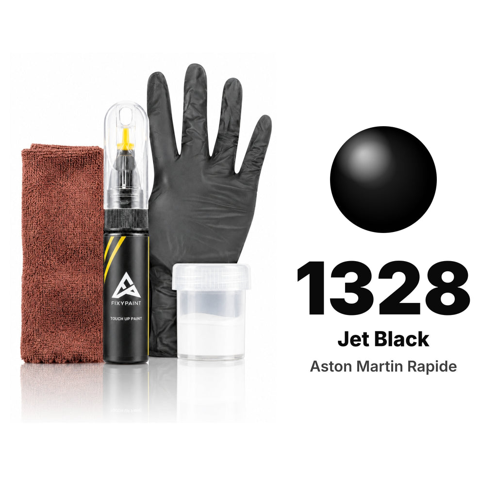 Touch-up paint for Aston Martin Rapide 1328 Jet Black, Complete kit