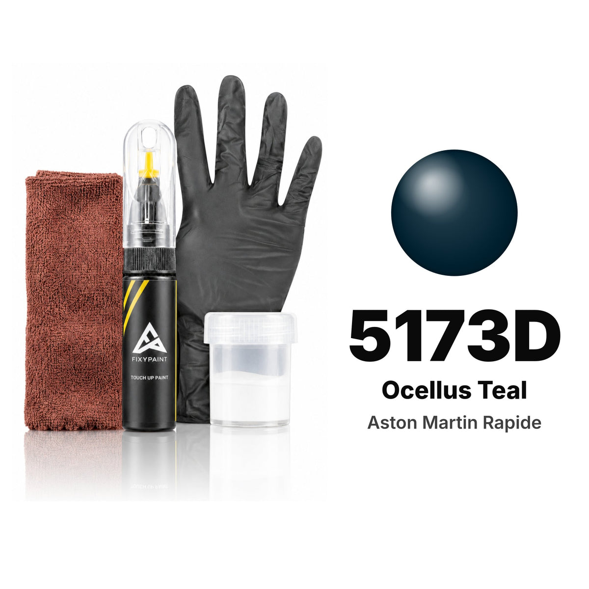Touch-up paint for Aston Martin Rapide 5173D Ocellus Teal, Complete kit