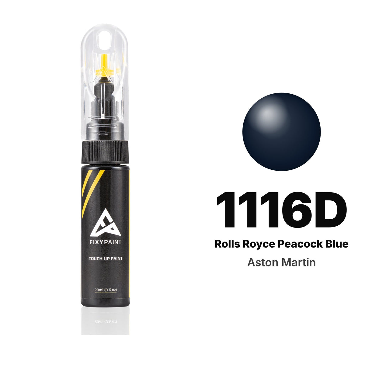 Touch-up paint for Aston Martin 1116D Rolls Royce Peacock Blue, Basic kit