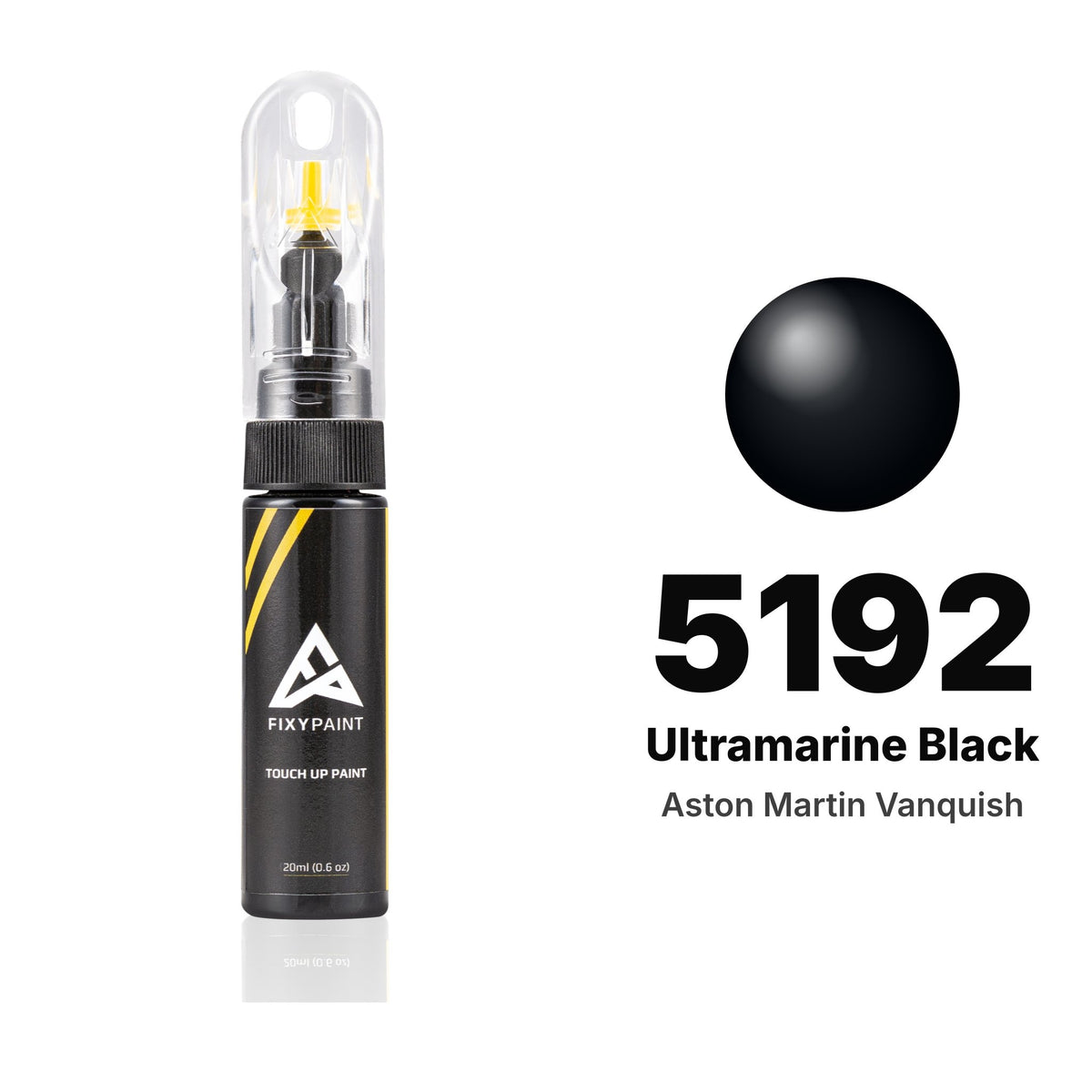 Peinture de retouche pour Aston Martin Vanquish – 5192 Ultramarine Black (2017–2019, 2023), kit Basique