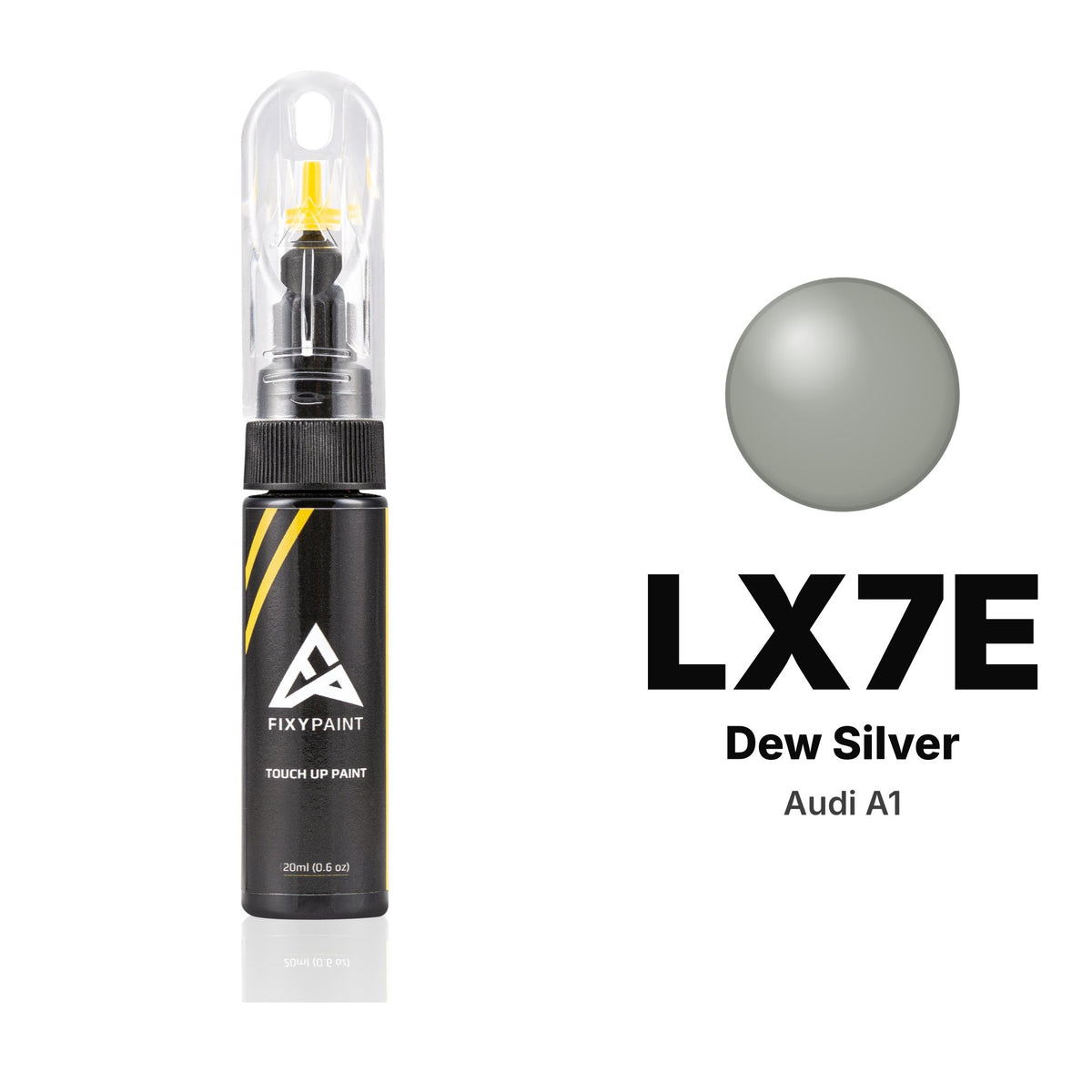 Touch-up paint for Audi A1 LX7E Dew Silver, Basic kit