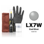 Touch-up paint for Audi A3 LX7W Cool Silver, Complete kit