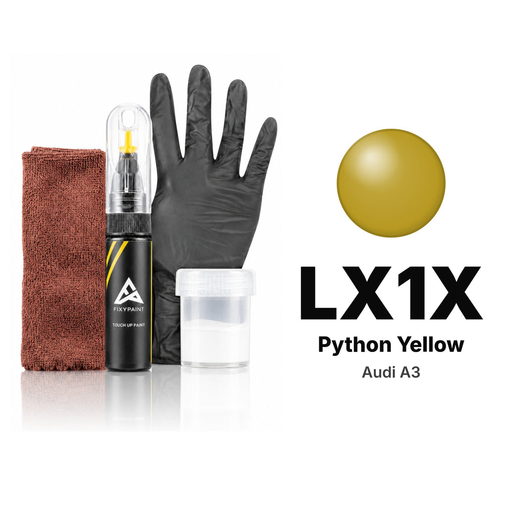 Touch-up paint for Audi A3 LX1X Python Yellow, Complete kit