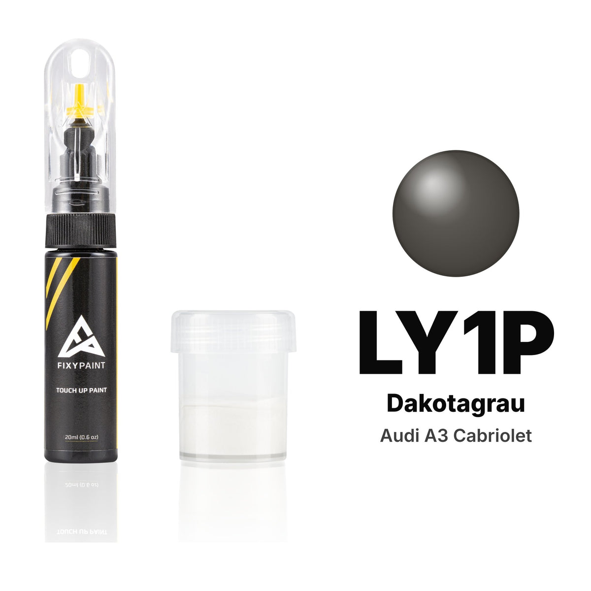 Lackstift für Audi A3 Cabriolet – LY1P Dakotagrau (2010–2014), Set Standard