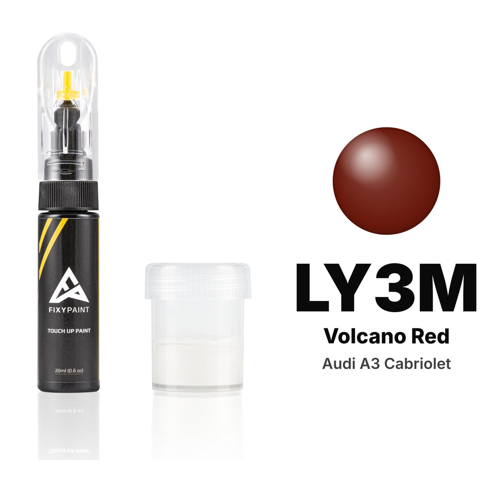 Touch-up paint for Audi A3 Cabriolet LY3M Volcano Red, Standard kit
