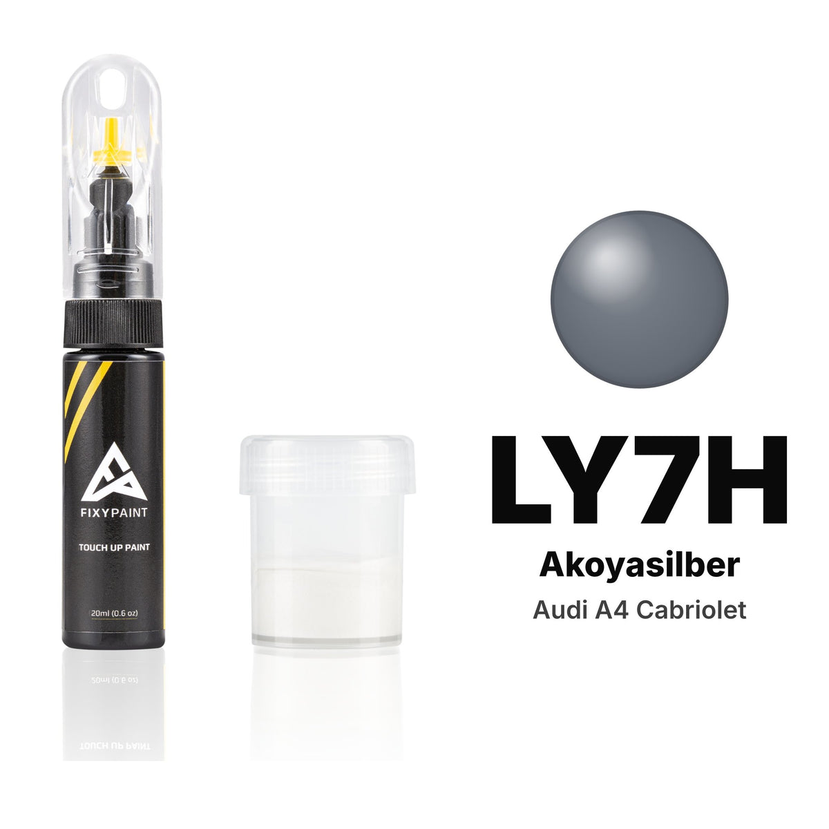 Touch-up paint for Audi A4 Cabriolet LY7H Akoyasilber, Standard kit