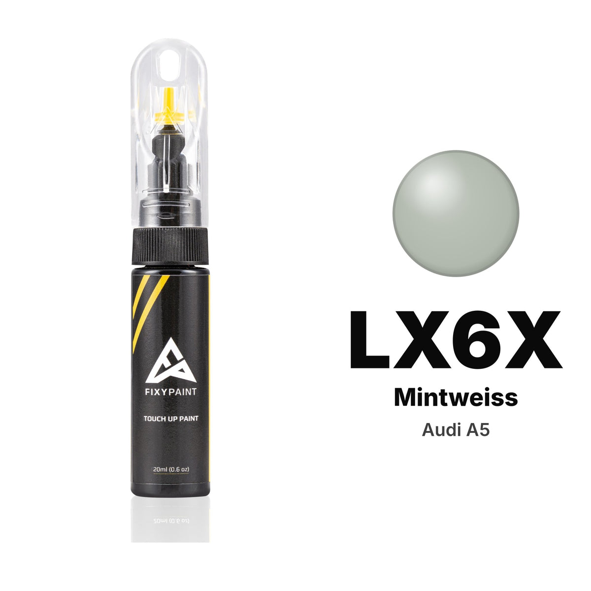 Audi A5 LX6X Mintweiss touch-up paint, Basic kit