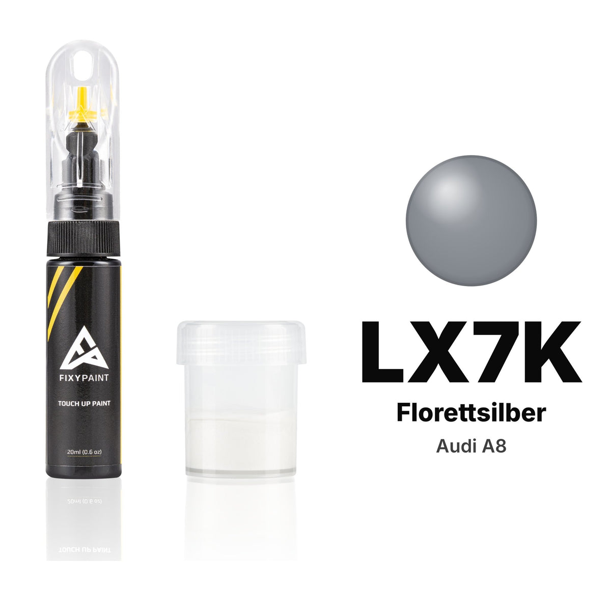 Touch-up paint for Audi A8 LX7K Florettsilber, Standard kit