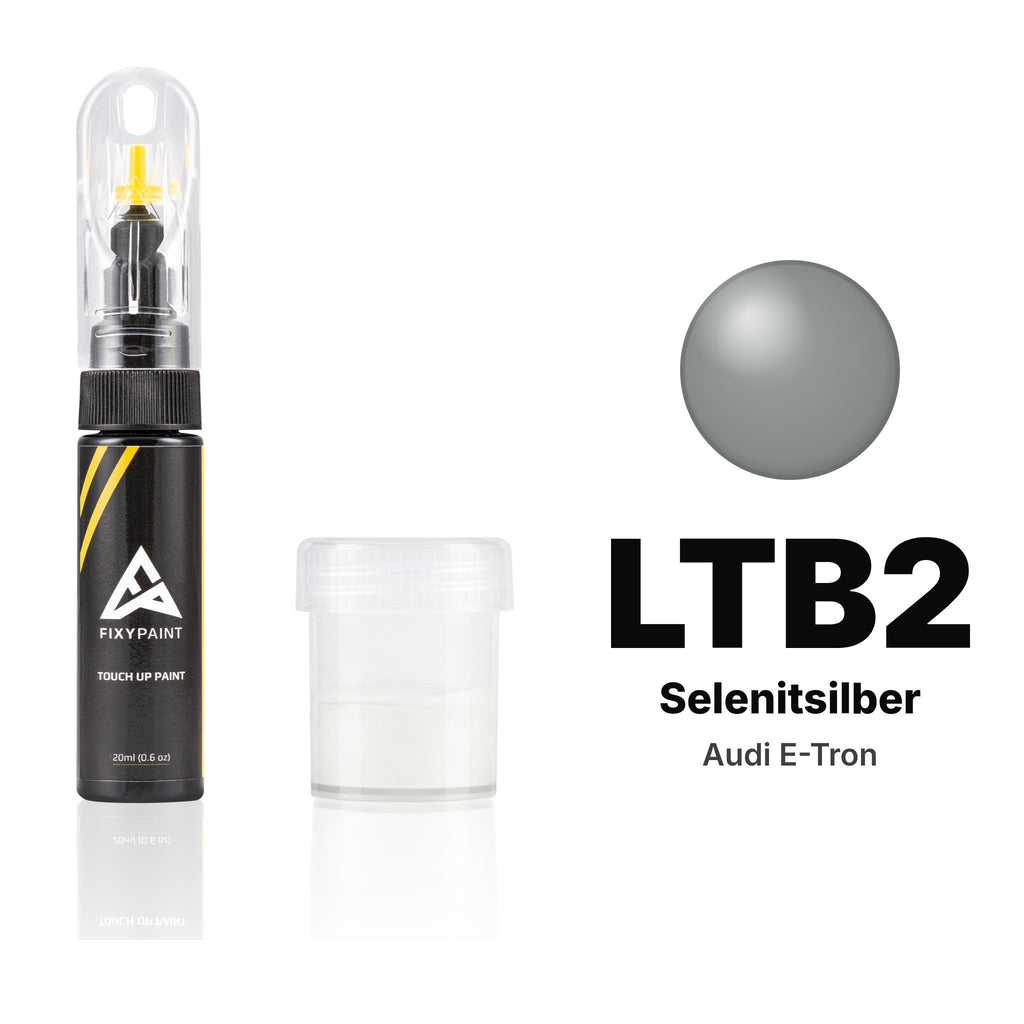 Lackstift für Audi E-Tron – LTB2 Selenitsilber (ab 2021), Set Standard