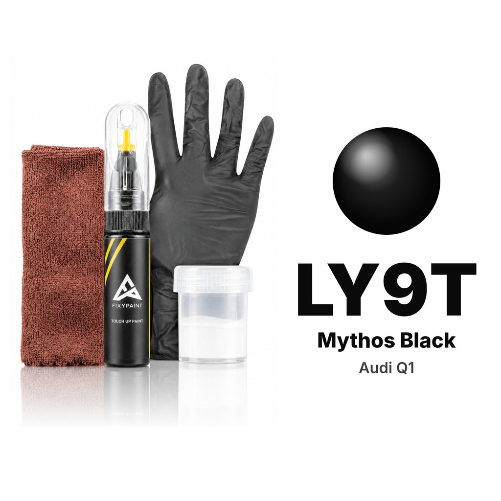 Touch-up paint for Audi Q1 LY9T Mythos Black, Complete kit