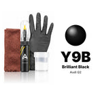 Touch-up paint for Audi Q2 Y9B Brilliant Black, Complete kit