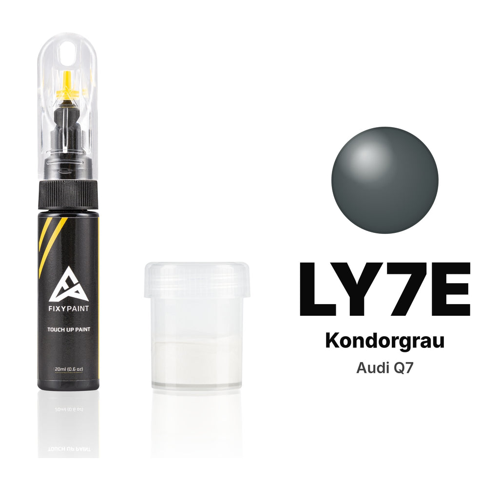 Lackstift für Audi Q7 – LY7E Kondorgrau (2005–2011), Set Standard