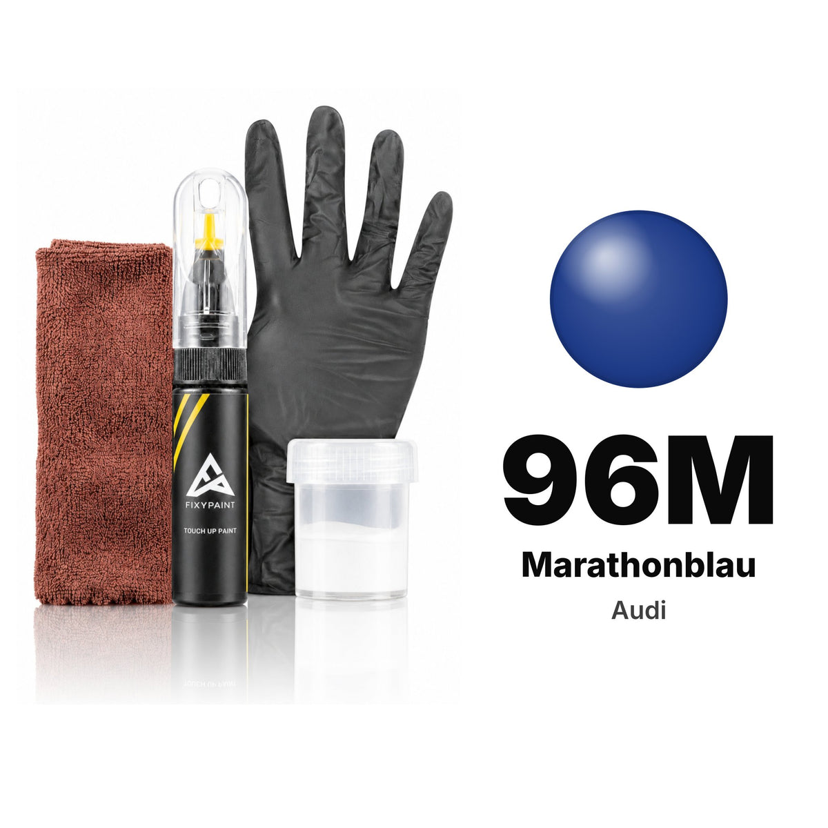 Touch-up paint for Audi 96M Marathonblau, Complete kit
