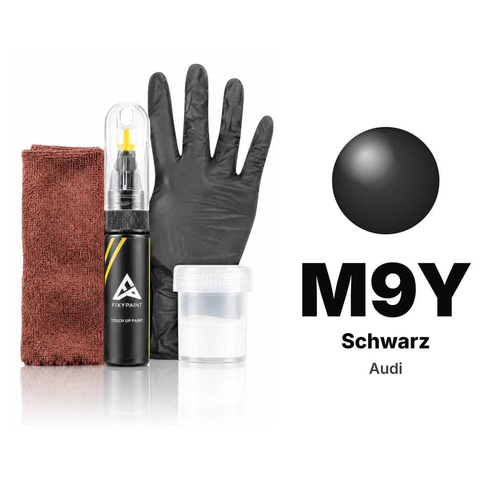 Peinture de retouche pour Audi – M9Y Schwarz (tous modèles, 1981–1986), kit Complet
