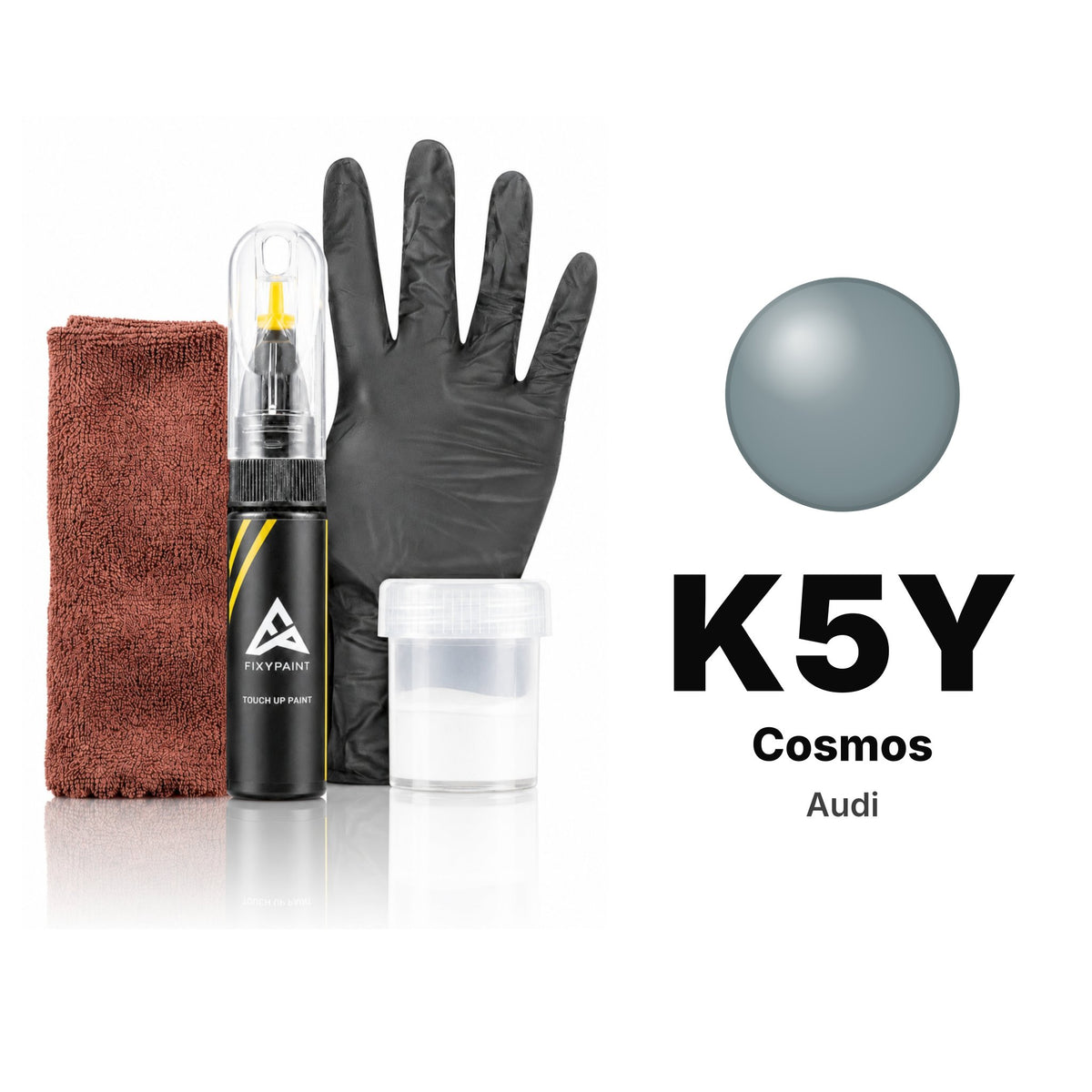 Lackstift für Audi – K5Y Cosmos (alle Modelle, 1981–1987), Set Komplett