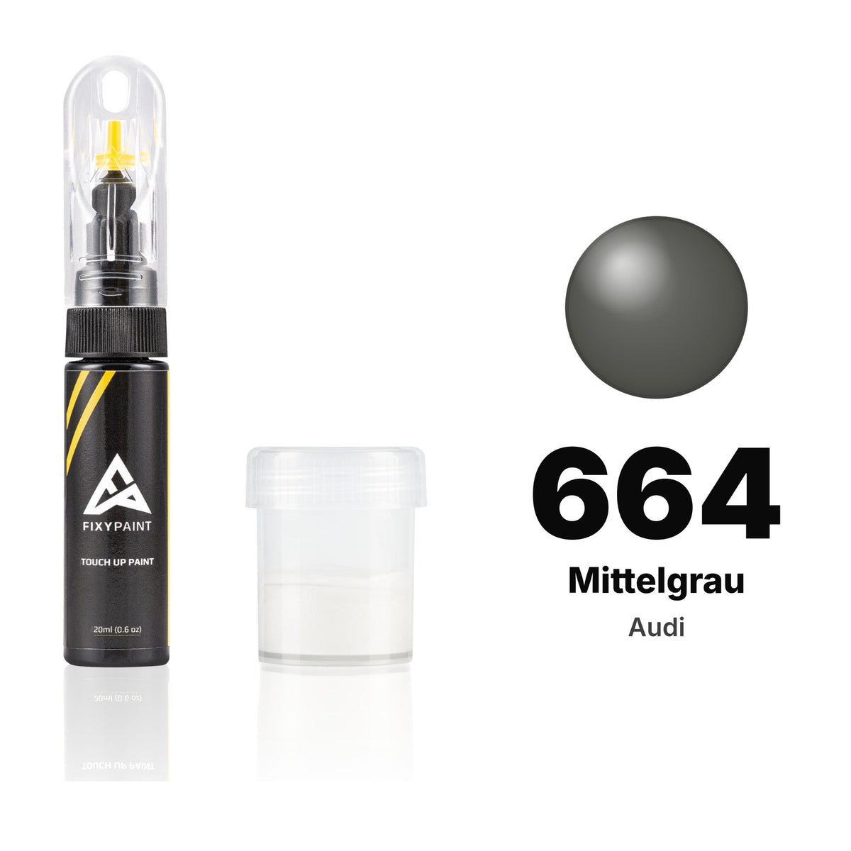 Vernice ritocco per Audi – 664 Mittelgrau (tutti i modelli, 1982–1986), kit Standard