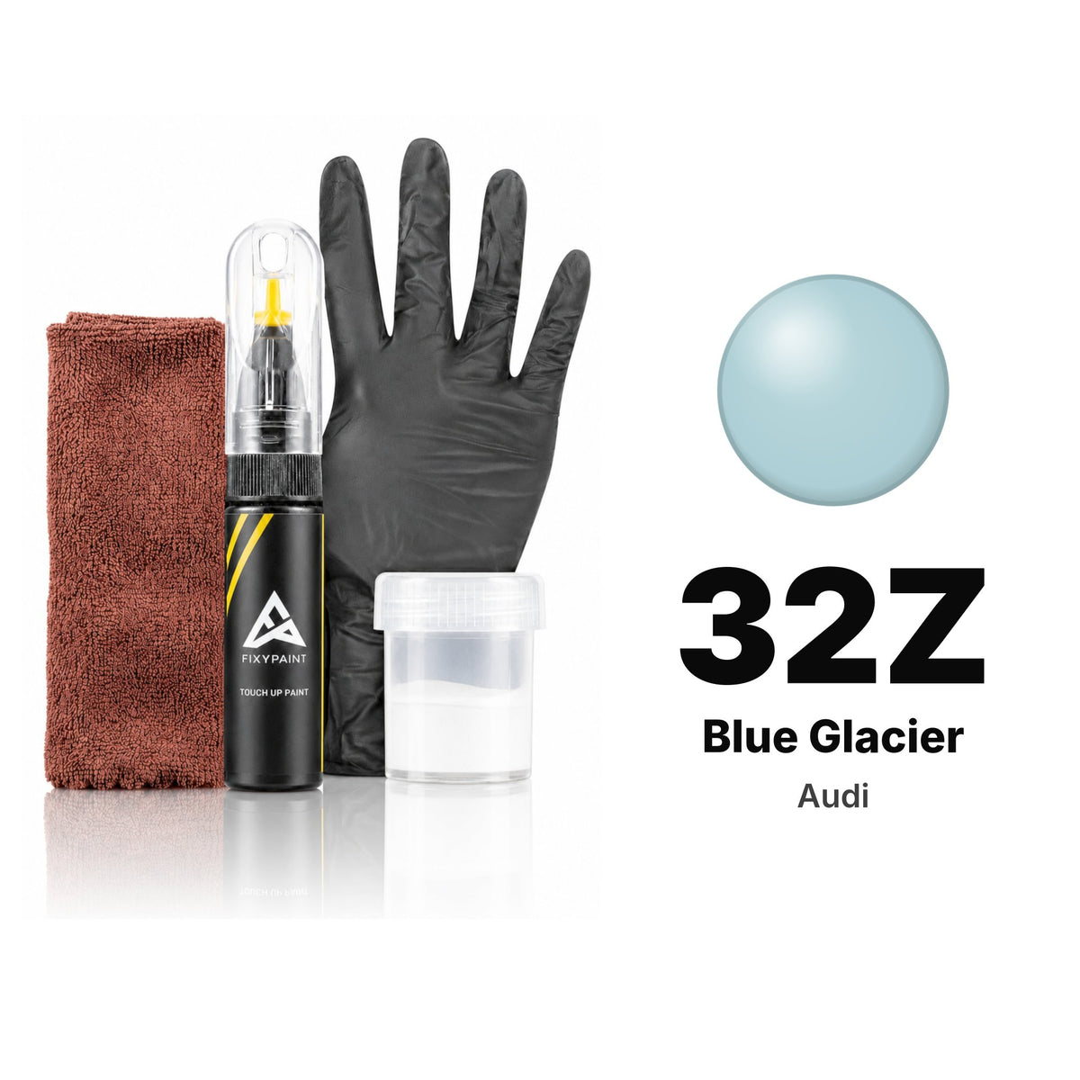 Vernice ritocco per Audi – 32Z Blue Glacier (tutti i modelli, 1983–1987), kit Completo