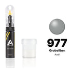 Lackstift für Audi – 977 Grobsilber (alle Modelle, 1984–1986), Set Standard