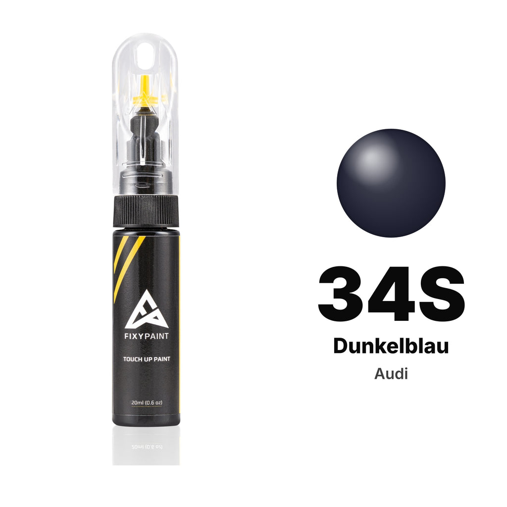 Lackstift für Audi – 34S Dunkelblau (alle Modelle, 1984–1988), Set Basis