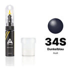 Lackstift für Audi – 34S Dunkelblau (alle Modelle, 1984–1988), Set Standard