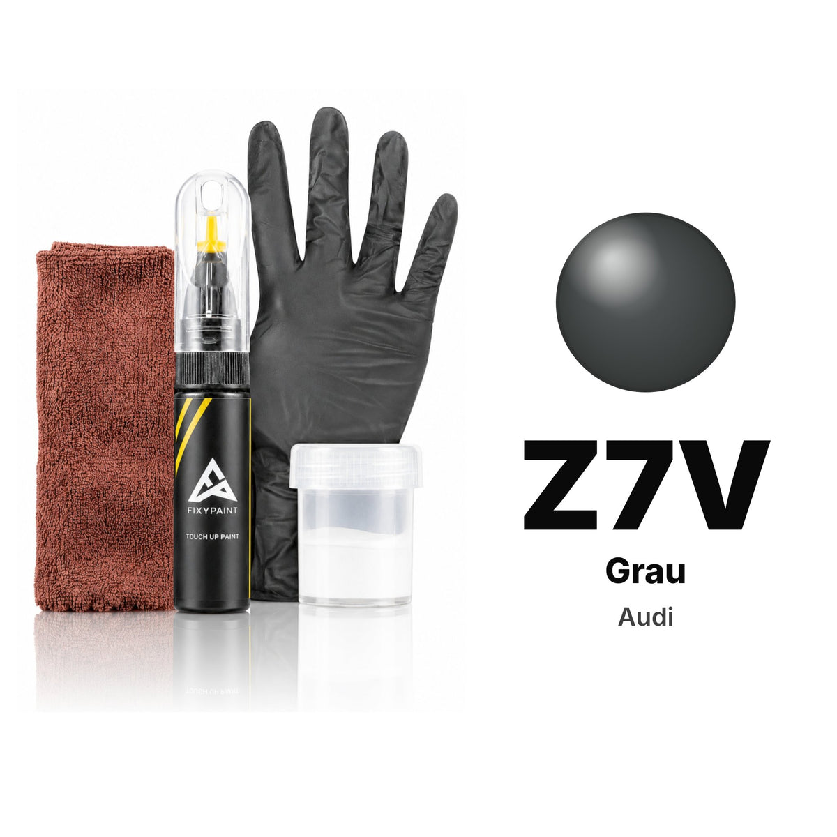 Vernice ritocco per Audi – Z7V Grau (tutti i modelli, 1984–1989), kit Completo