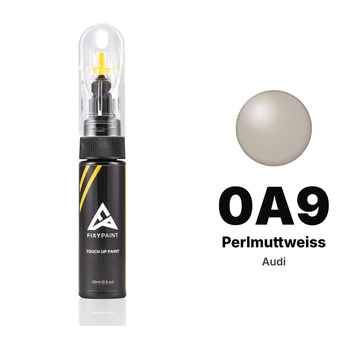 Audi 0A9 Perlmuttweiss touch-up paint, Basic kit
