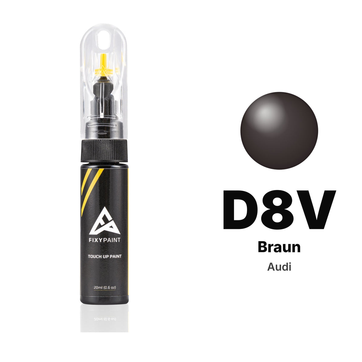 Vernice ritocco per Audi – D8V Braun (tutti i modelli, 1986–1990), kit Base